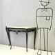 Vintage Bronze Console Table with a Portuguese Pink Marble Top