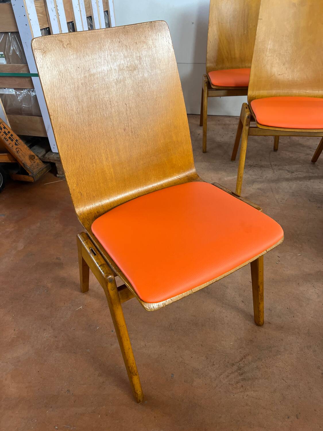 Set of 8 Scandinavian chairs