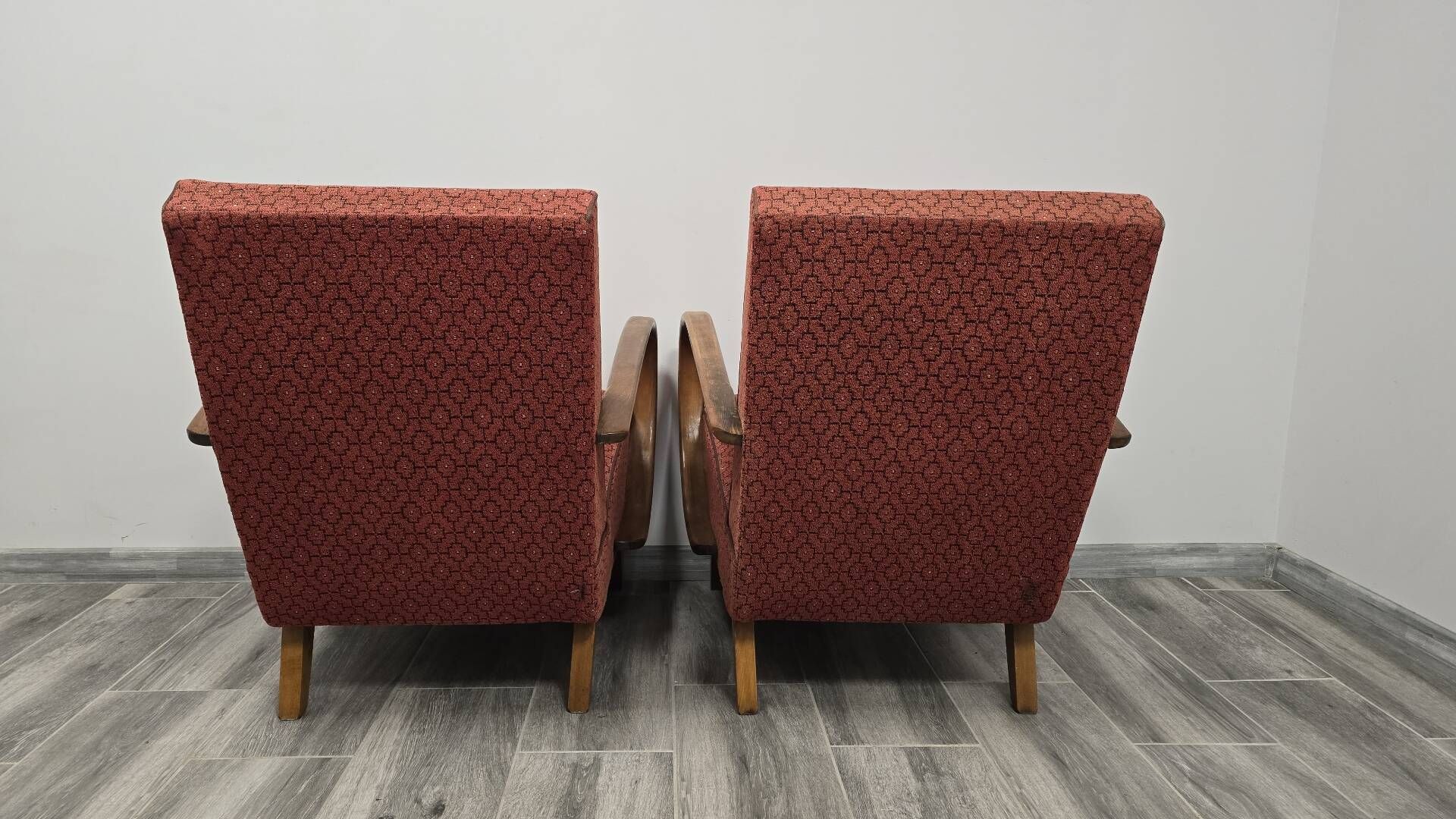 Vintage Armchairs from Jindrich Halabala, 1940s, Set of 2