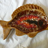 Empty fish-shaped pocket signed vallauris