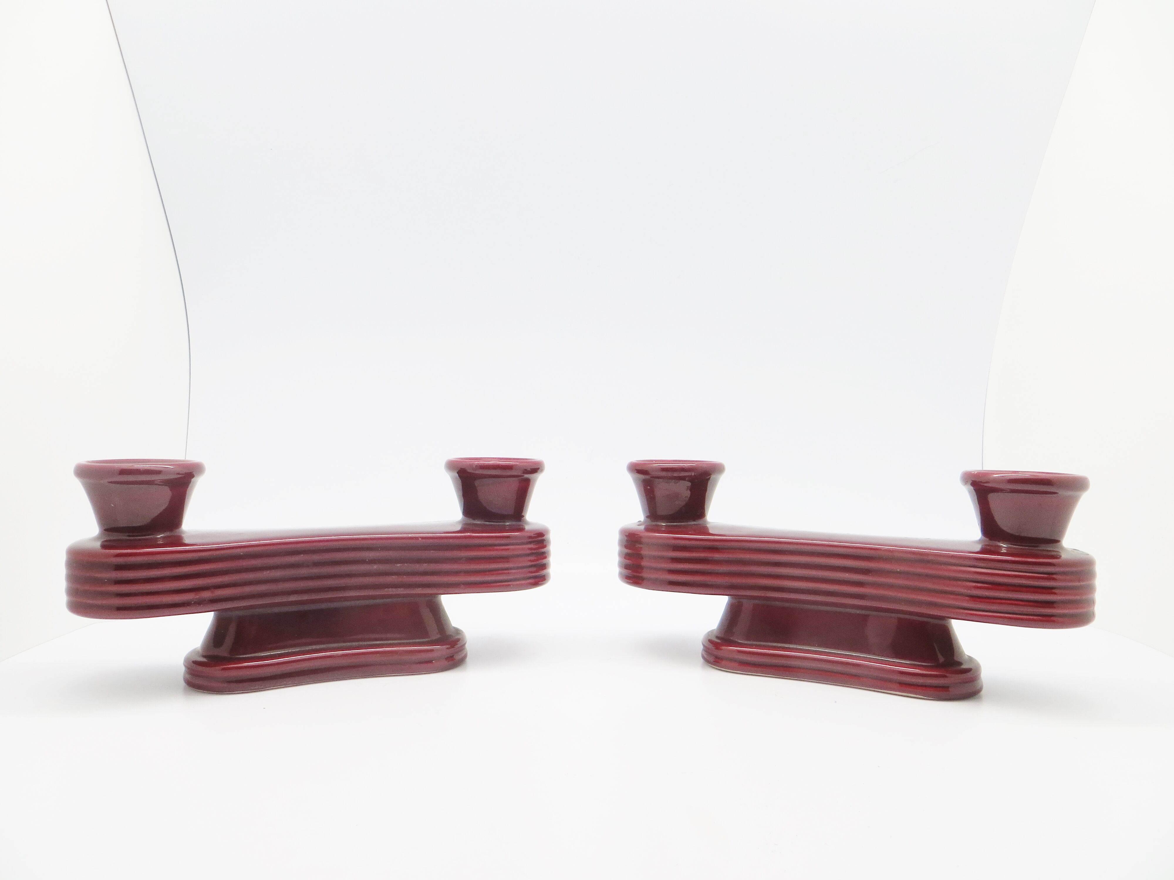 Pair of art deco candlesticks 40s