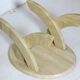 Vintage oval travertine coffee table from the 70s