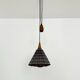 Oak Pendant Lamp with Counterweight by Uno and Östen Kristiansson