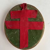 Small old mirror in gilded wood