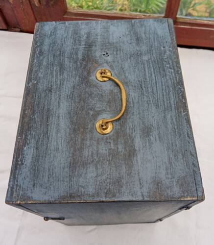 Weathered wooden headdress box