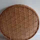Rattan tray for wall decoration