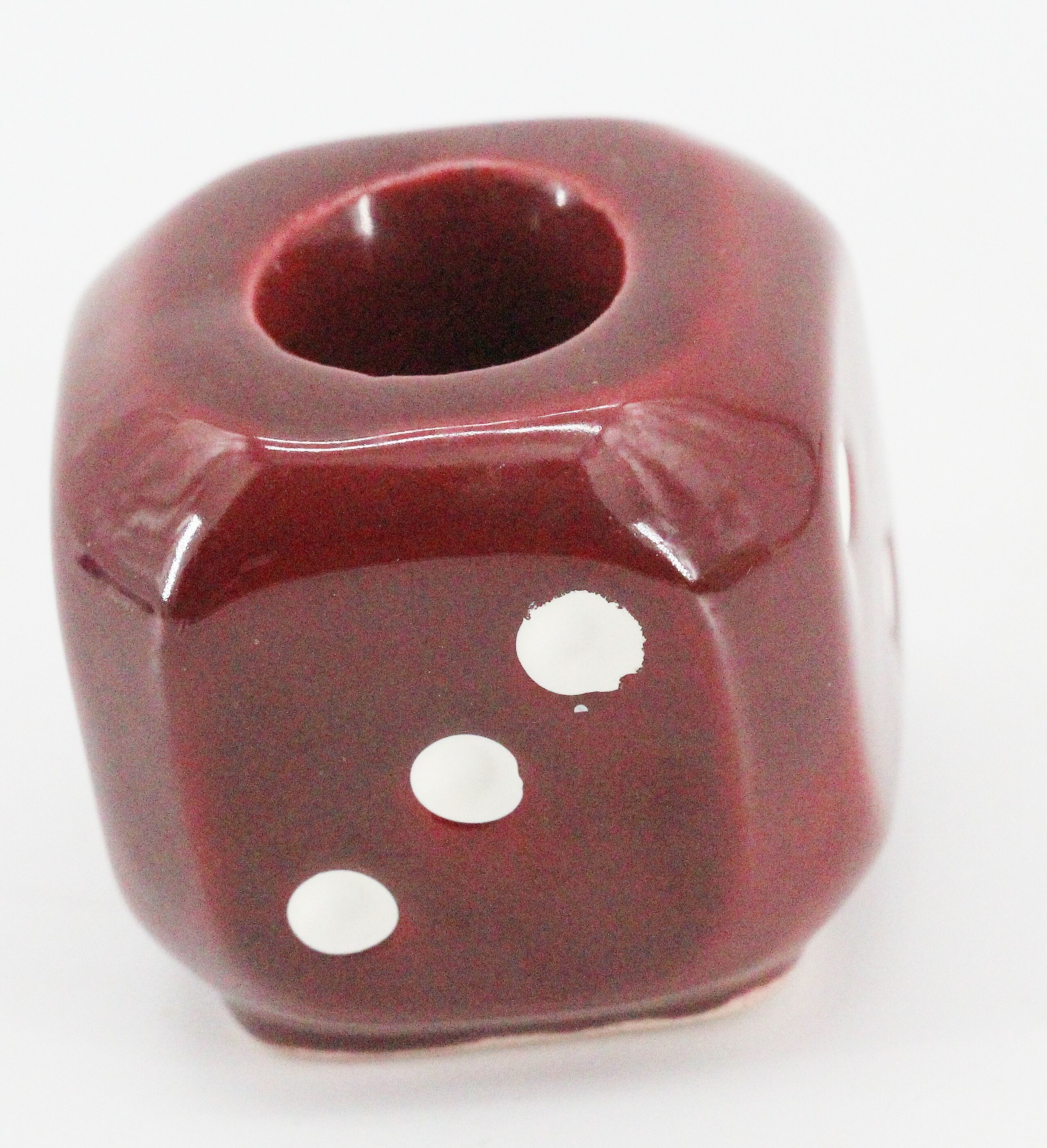 Ceramic dump candlestick