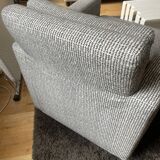 2 Chester armchairs in Italian heather gray fabric published by Habitat