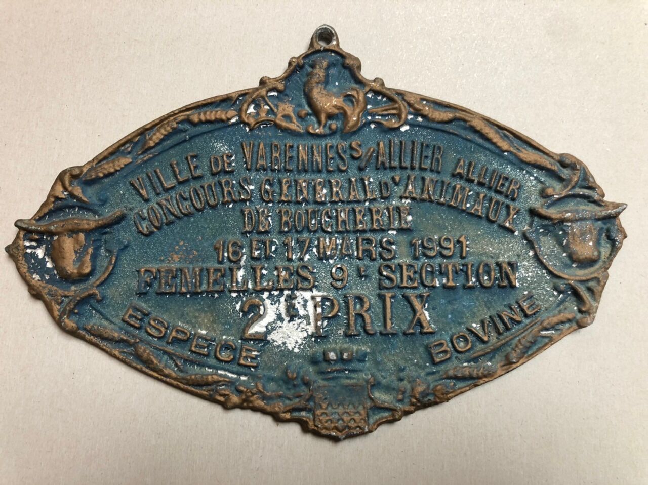 Plate competition agricultural varennes-sur-allier