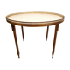 Table basse bouillotte Louis XVI laiton-cuivre