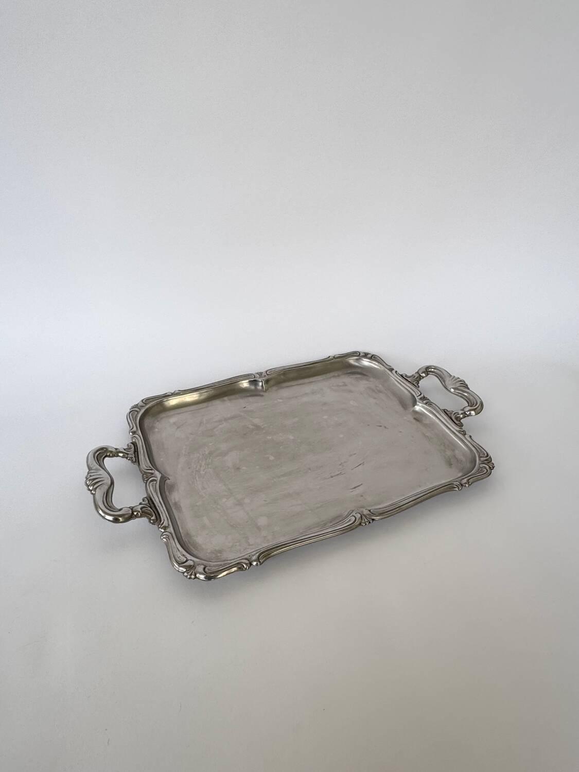 Vintage Stainless Steel Alfra Alessi Serving Tray with Handles