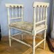 Straw-seated bench, late 19th/early 20th century (formerly a piano bench)