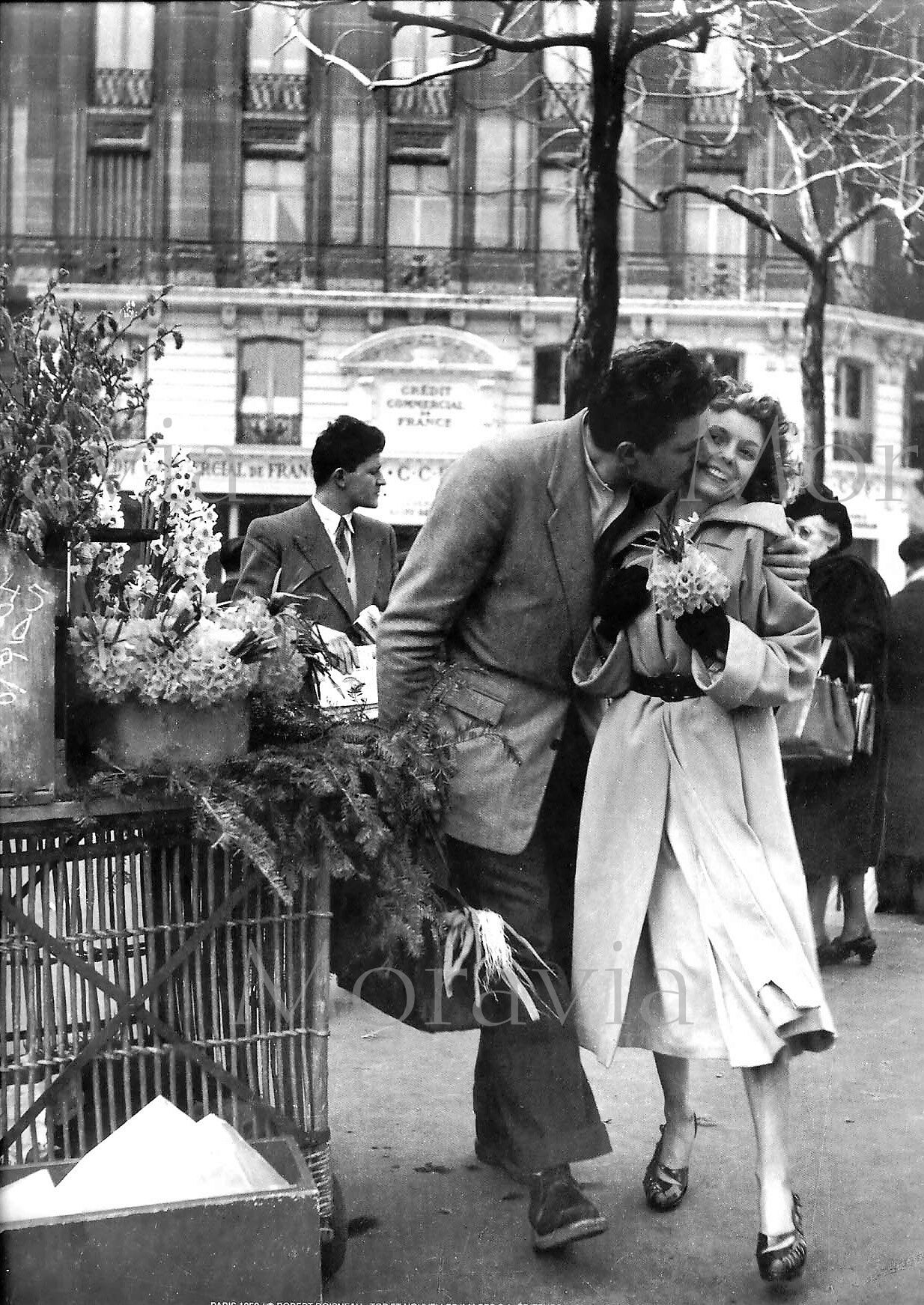 Photograph, “Les jonquilles” Paris, 1954 / Homage to Robert Doisneau / 15 x 20 cm / B&W