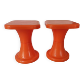 Paire de tabourets 70's