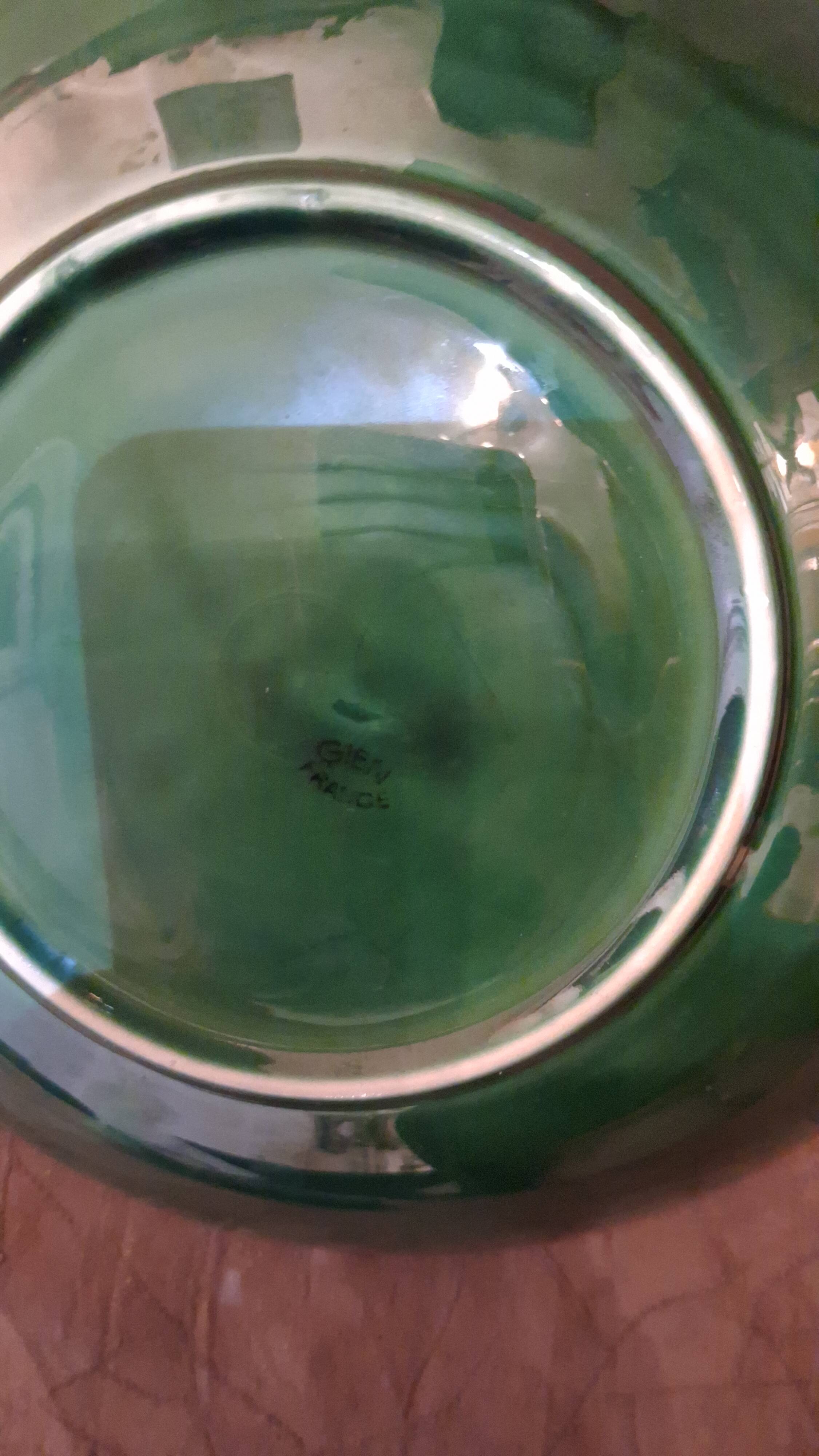 shallow dish earthenware from GIEN