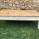 Old white wooden coffee table