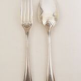 24 silver metal cutlery Christofle Art Deco
