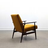 1960 Henryk Lis Mid Century armchair in Goldenrod velvet