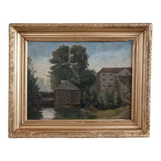 Landscape painting late nineteenth