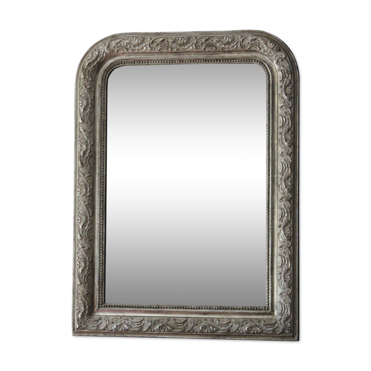 Antique silver mirror 62x82cm