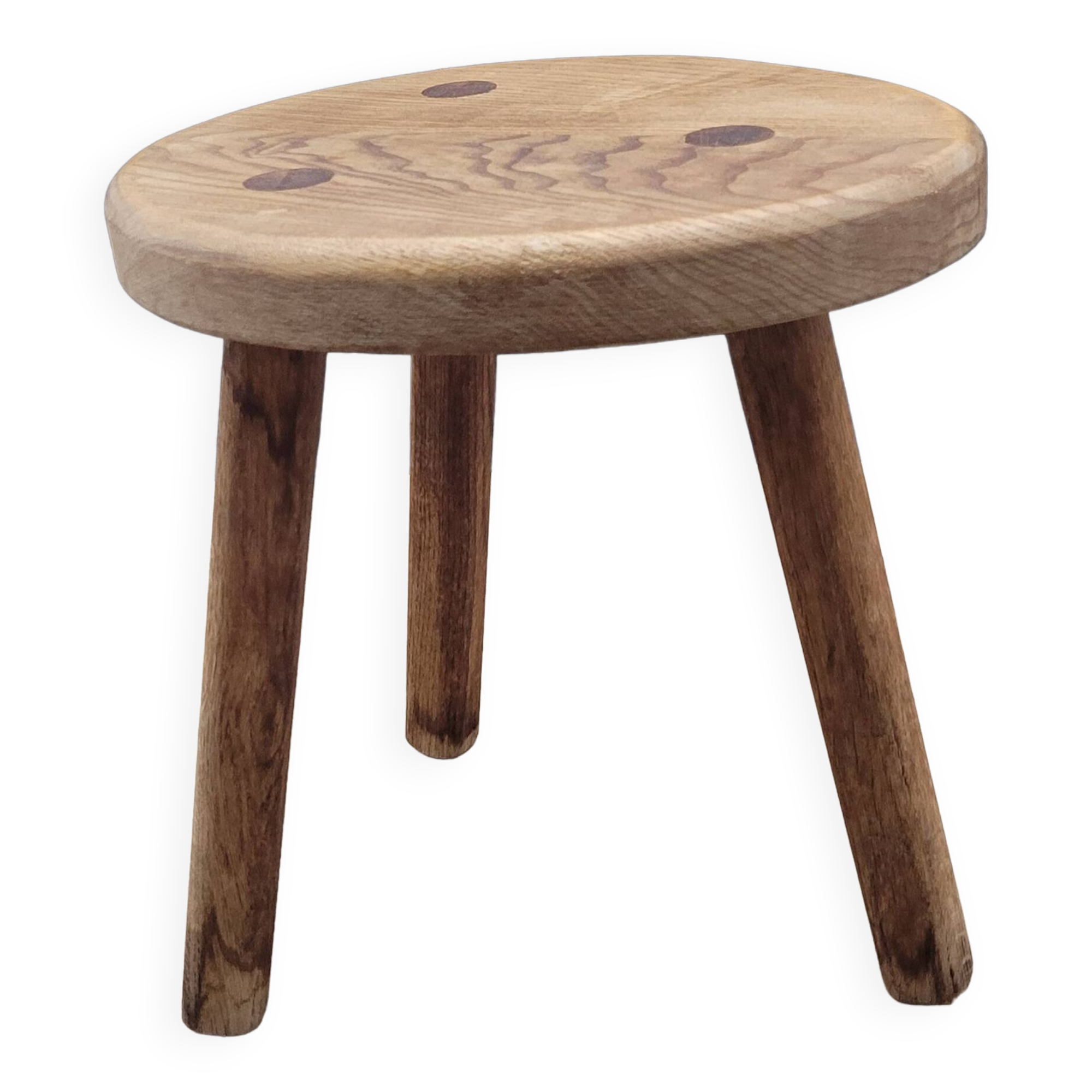 Cowhide egg tripod stool