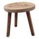 Cowhide egg tripod stool