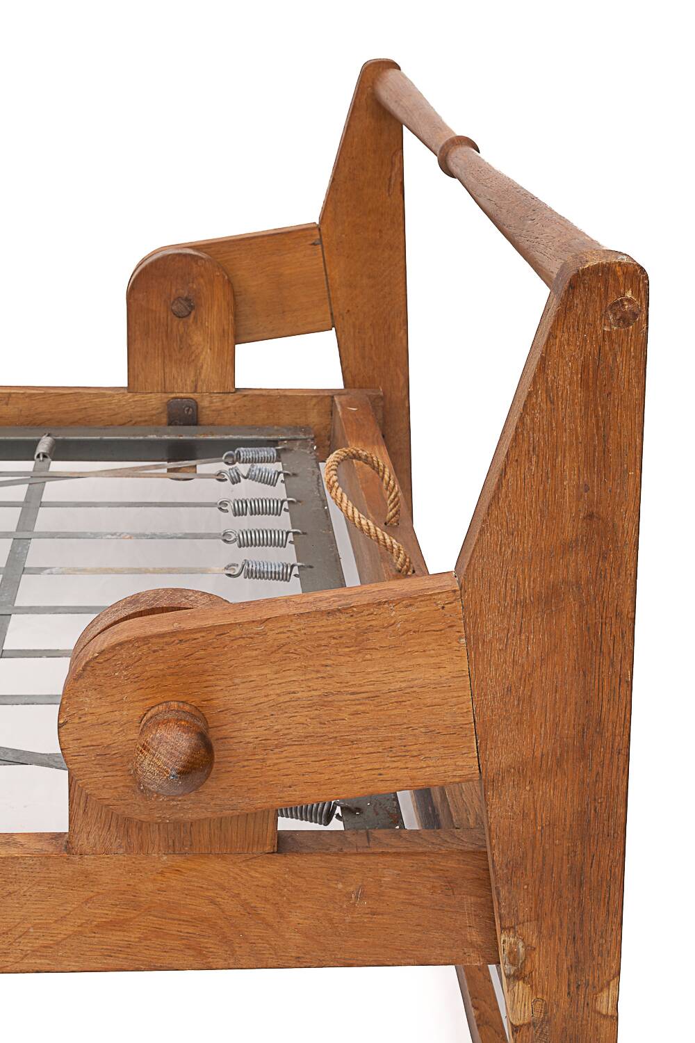 Antique folding daybed by Guillerme and Chambron