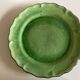 Centerpiece in glazed clay with godrons Dieulefit 1950