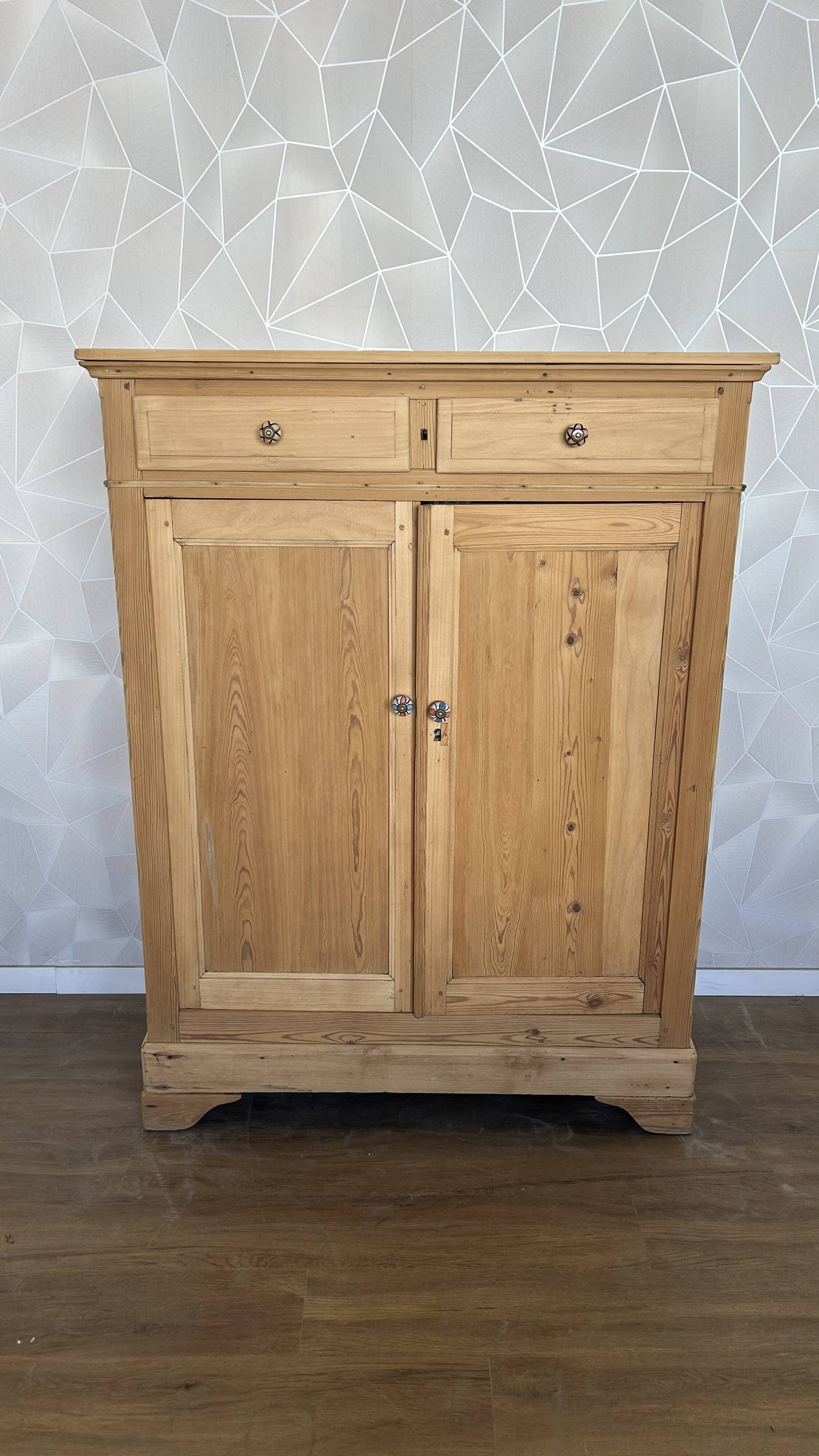 Vintage Parisian airbrushed sideboard