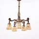 Chandelier from Poland, 1940s