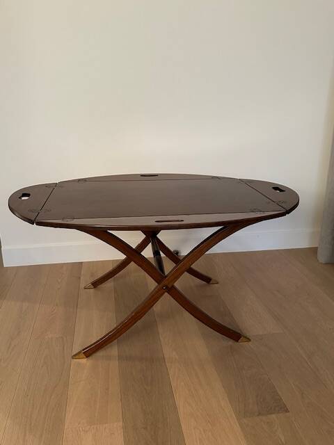 Vintage boat oval coffee table