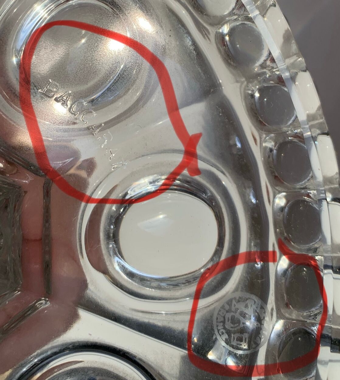 Pair of Baccarat crystal candlesticks