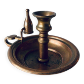 Bougeoir ancien avec son éteignoir