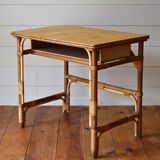 Rattan and wicker desk