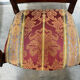 Pair of cross-back armchairs, Empire style, 19th century.