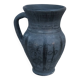 Pitcher in matte and glossy black pottery