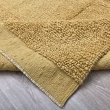 Mustard Moroccan Wool Berber Rug 133x211Cm