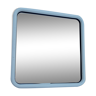 Square mirror in a white metal frame, 1970s