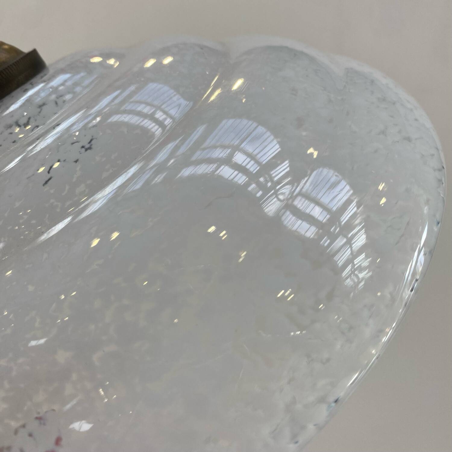 Vintage Clichy glass pendant light