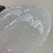 Suspension vintage en verre de Clichy