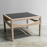 Table basse Baumann Bois du milieu du siècle 1970'