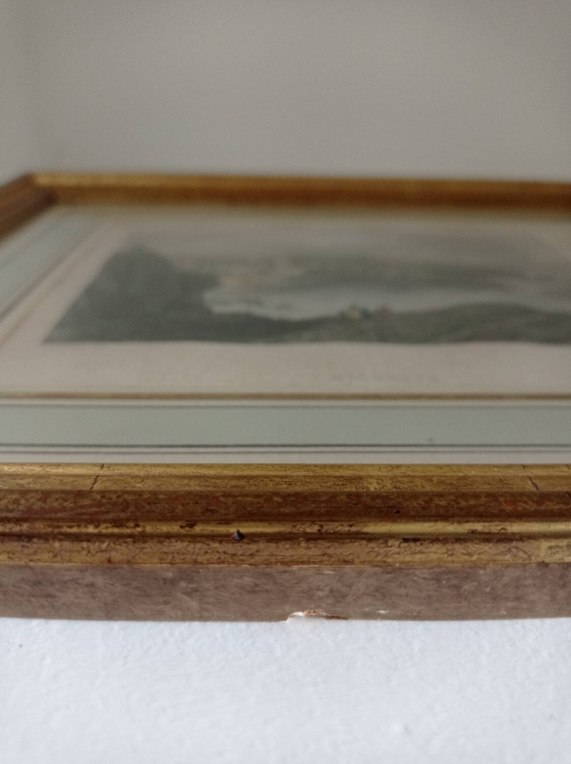 Old lithograph Biarritz