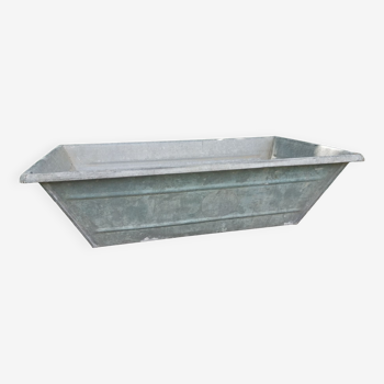 Bassine,bac en zinc rectangulaire