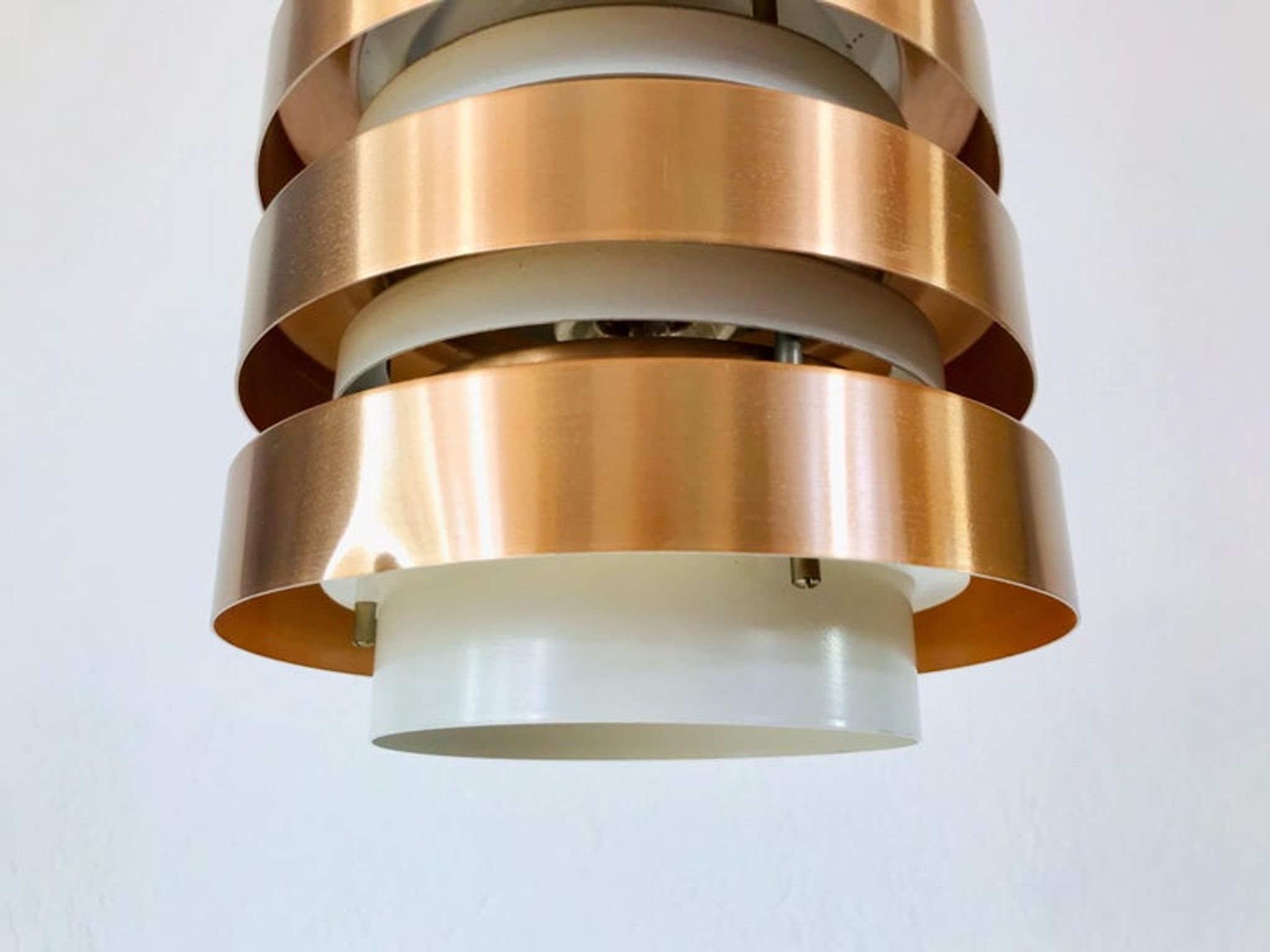 Hanging lamp in copper and metal 1960s