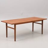 Vintage coffee table 150x60 teak 1960 denmark