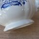 Old Milk Jug, Creamer, Jug, Sarraguemines Lancaster Vintage Blue Flowers Decor