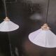 Opaline cone pendants