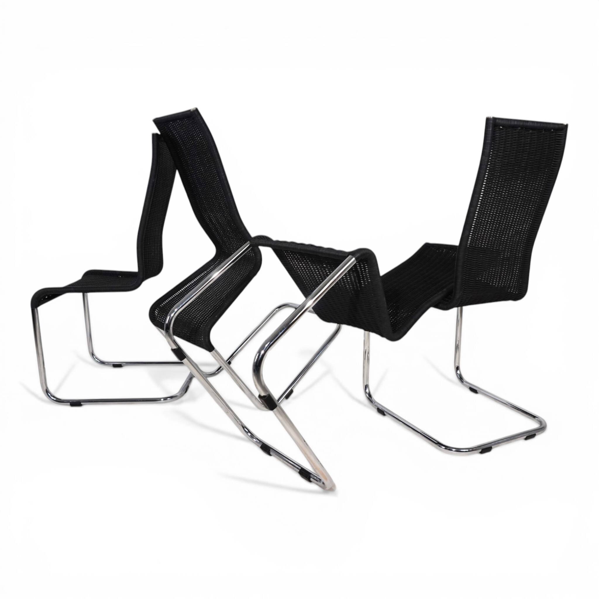 Set of 4 B 25 Tecta Cantilever Chairs by Axel Bruchhäuser, 1980