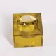 Vintage 1960s Yellow Crystal Ashtray, German Design