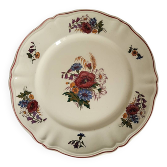 Large Round Dish Sarreguemines Agreste